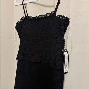 bebe Black Midi Dress